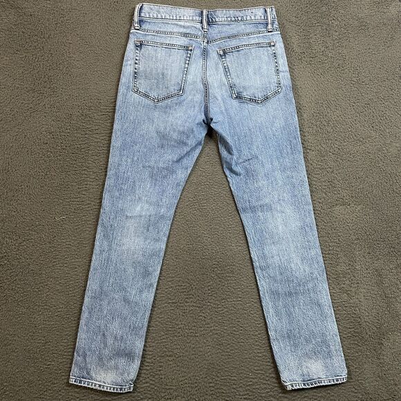 J Crew Jeans Mens 31x32 Blue Athletic Slim Fit Light Wash Stretch Denim Casual - Picture 6 of 13